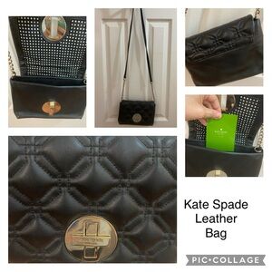 Kate Spade Astor Court Naomi Quilted Black Small Crossbody Bag